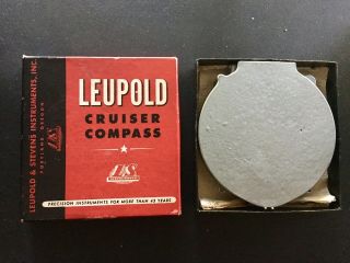 Vintage Leupold & Stevens Cruiser Compass Box Forestry 2