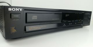 Vintage Sony Cdp - 370 Single Disc Cd Compact Disc Player | 1989 | Japan |