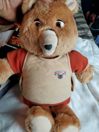 Vintage Teddy Ruxpin 1985 With Cassette In Great Shape