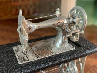 Miniature Dollhouse Vintage All Metal Victorian Sewing Machine Pedal