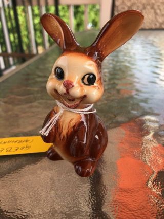 Vintage 1961 Goebel Brown Ceramic Rabbit/bunny Figurine West Germany