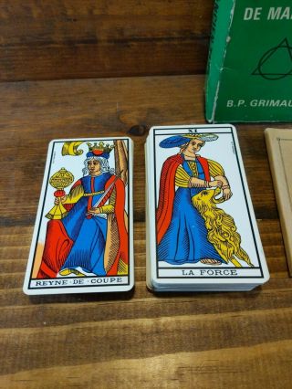 Vintage BP Grimaud Tarot of Marseilles Cards France 1963 78 cards 4