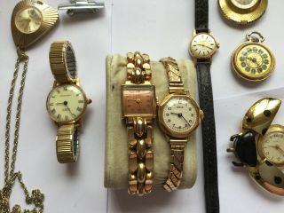 11 X Vintage Ladies Mechanical Watches Oris / Swiss Emporer / Bonklip All Work