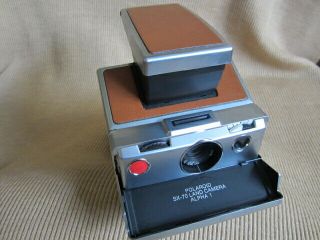Polaroid Sx - 70 Alpha 1 Land Camera With Leather Case,  Cond.