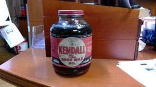 Kendall Oil Vintage Glass Jar (full)