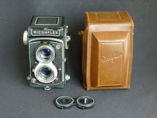 Ricoh Ricohflex Tlr Camera With 80mm F/3.  5 Lens,  Ready To Shoot