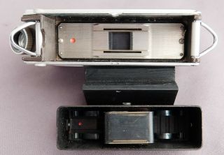 Vintage Goerz Minicord III subminiature 16mm camera,  case,  box,  4 films,  viewer 11