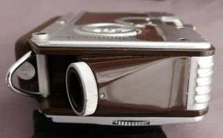 Vintage Goerz Minicord III subminiature 16mm camera,  case,  box,  4 films,  viewer 9