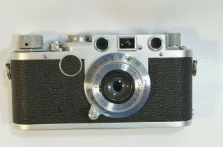 Leica llF Red Dial Camera with 5cm 3.  5 Elmar lens, 2