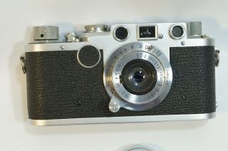 Leica llF Red Dial Camera with 5cm 3.  5 Elmar lens, 6