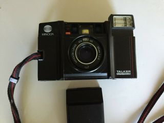 Minolta Talker 35mm F2.  8 Point - And - Shoot Film Camera,  1980s Vintage Tech