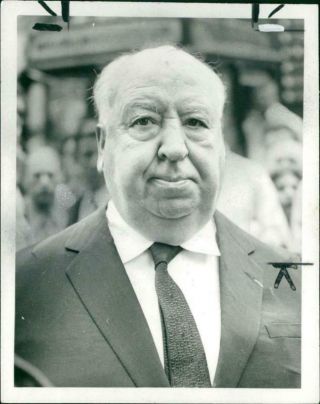 Alfred Hitchcock Film Director.  - Vintage Photo