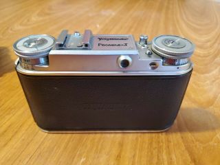 Vintage VOIGTLANDER Prominent CAMERA W/case & voightlander Ultron f2 50mm Lens 7