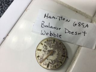 Mens Hamilton 689a Srwc Watchmakers Estate Vintage Parts Repair