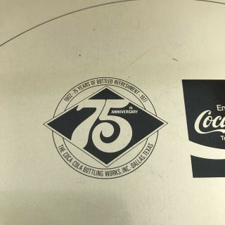 Coca Cola Tin Plate Serving Tray Hilda Swedish 75th Anniversary Vintage 5