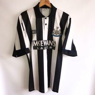 Rare Vintage Newcastle United Home 1993/95 Football Shirt Jersey Size L