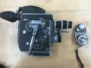 Bolex H16 Reflex 16mm Film Camera With Sekonic Light Meter