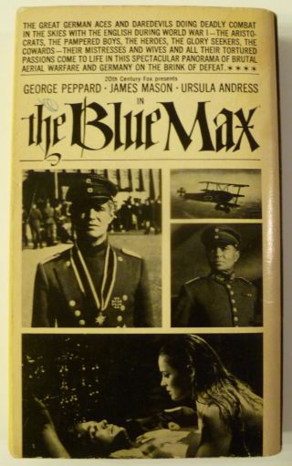 Jack Hunter THE BLUE MAX 1966 RARE vintage classic 6th Print movie release HTF 2
