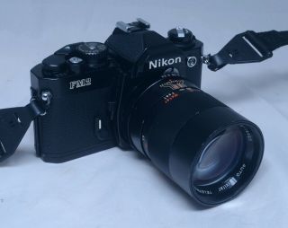 NIKON FM2 Vintage SLR 35mm Film Camera Vivitar Telephoto 135mm f/2.  8 Lens Japan 2