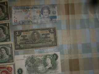 CANADIAN CURRENCY VINTAGE NOTES 1 and 2 DOLLAR BILLS 11 NOTES TL 1937 TO 1986 4