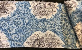 Stunning Vintage french Shabby Chic Cotton Floral Fabric 22/120cms 5