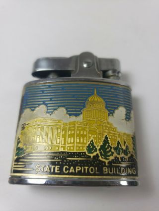 Vintage Wales Montana Lighter Capitol Building BIG SKY Smoking State Set NIB NOS 2