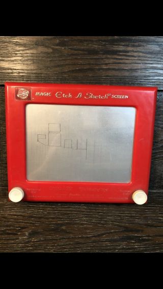 Vintage Etch A Sketch Magic Screen No 505 Ohio Art World Of Toys Red Usa