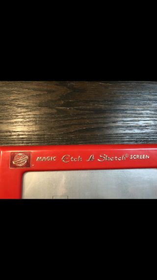 Vintage ETCH A SKETCH Magic Screen No 505 OHIO ART World of Toys Red USA 2