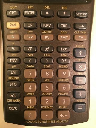 Vintage Texas Instruments Ba II Plus Business Calculator Financial - RARE 4