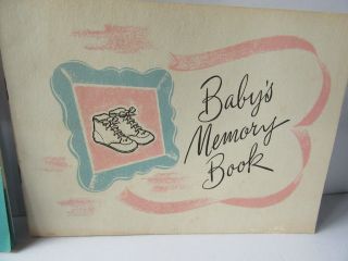 Various Vintage Baby Books from 1950 ' s - Memory Book 4