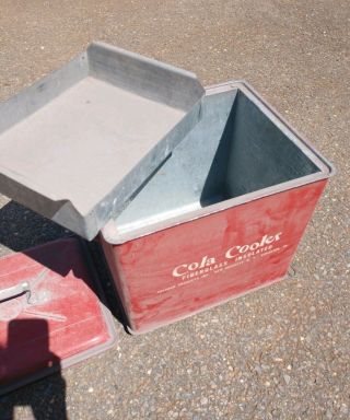 Vintage Cola Cooler Metal Insulated Cooler 7