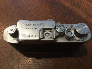 Rare Vintage Minolta 35 Model B S/n 1650 - Made In Occupied Japan - 1948