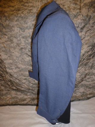 Vintage 1949 USAF Wool Blue - 84 35 Short Serge Ike Jacket Korean War Era 3