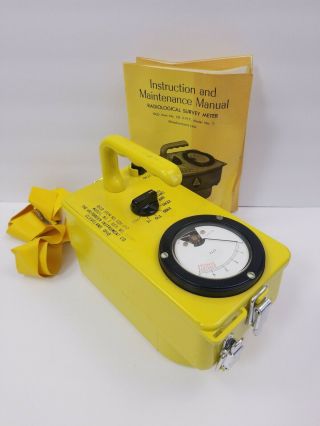 Vtg Victoreen Ocd Cdv - 717 Model 1 Geiger Radiation Survey Meter