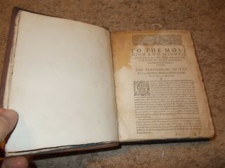 RARE - 1613 KJV - HE Bible - Quarto - Black Letter - Complete - 5 Title Pages - Psalms Meter 4