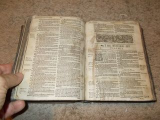 RARE - 1613 KJV - HE Bible - Quarto - Black Letter - Complete - 5 Title Pages - Psalms Meter 8