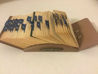 Vintage Rolodex V - File Jr V524 J Beige Card Organizer