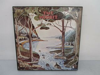 Vintage 1974 J.  R.  R.  Tolkien The Hobbit Argo Records Vinyl 4 Lp 