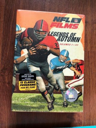 Nfl Films: Legends Of Autumn Volumes 1 - 3 Vintage And In Plastic S 3098b