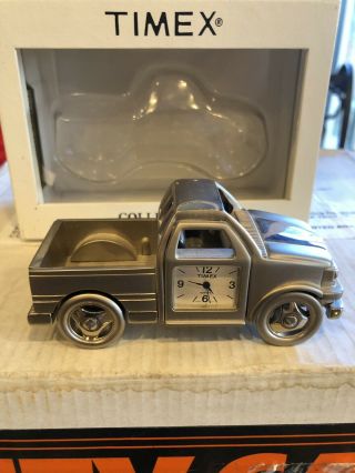 Vintage Timex Collectible Mini - Clock - Pickup Truck