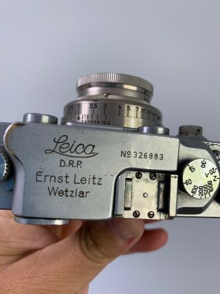 Leica Leitz lllb With 5cm f2 Summar lens Vintage German Rangefinder Camera 3