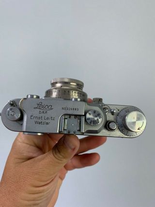 Leica Leitz lllb With 5cm f2 Summar lens Vintage German Rangefinder Camera 5