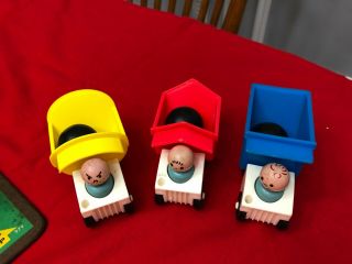 Vintage 1965 Fisher Price Little People 979 Dump Truckers Complete 2
