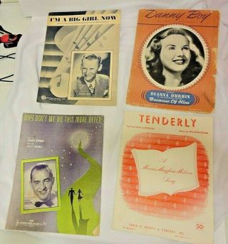 Vintage Sheet Music 1941 - 47 Danny Boy Tenderly I 