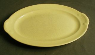 Vintage Luray Pastels Serving Platter Plate - Light Yellow - Usa - 12 " L - Ck