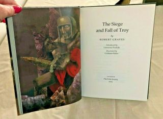 FOLIO SOCIETY THE SIEGE AND FALL OF TROY WITH SLIPCASE Robert Graves 2005 4