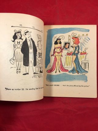 Vtg Wow Humorama No.  1 1956 Bettie Page Risque Girlie Pinup Cover By Bunny Yeager 4