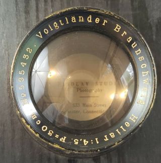 Voigtlander Braunschweig Heliar 1:4,  5 F=30cm Lens 3