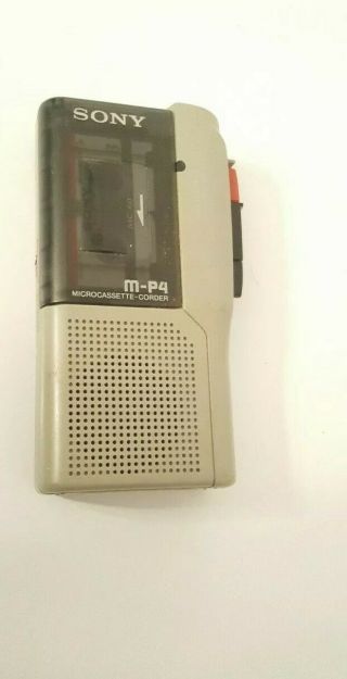 Vintage Sony M - P4 Micro Cassette Recorder Dictation Handheld Player