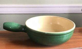 Vintage Landert 20 Fondue Pot Green 8.  5 